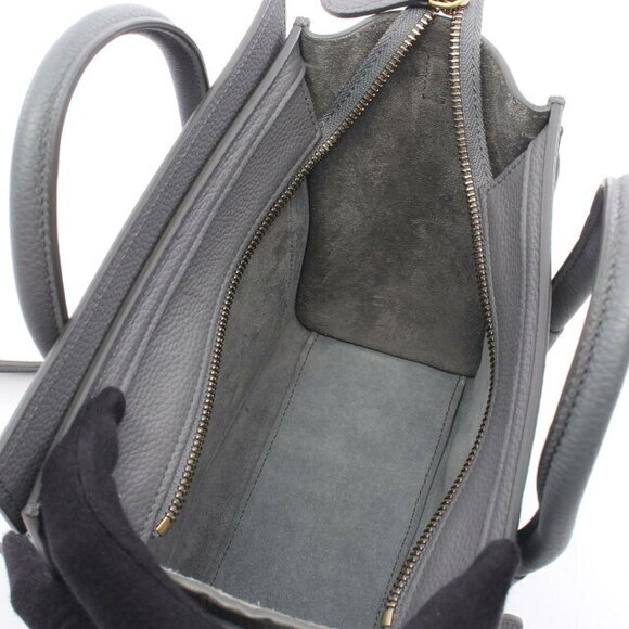 Celine Luggage Shopper Handbag Leather Gray - Picture 3 of 8